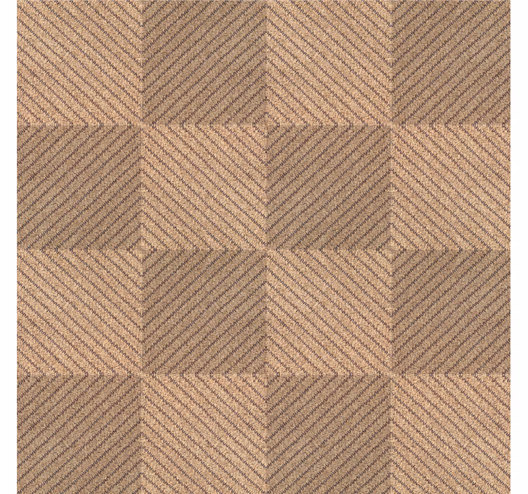 Store enrouleur salon motif de carrés de jute - TenStickers