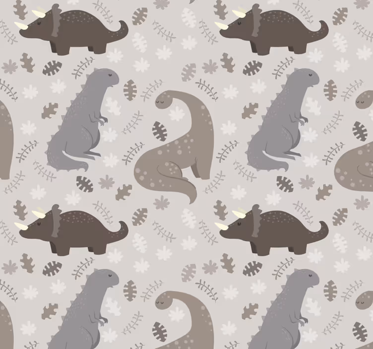 Store enrouleur dinosaures motif gris - TenStickers