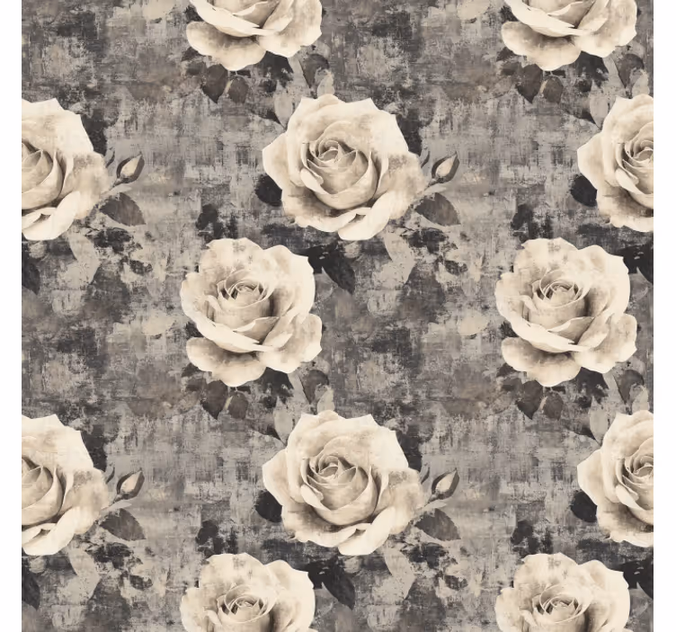 Store enrouleur cuisine fleurs de marmur - TenStickers