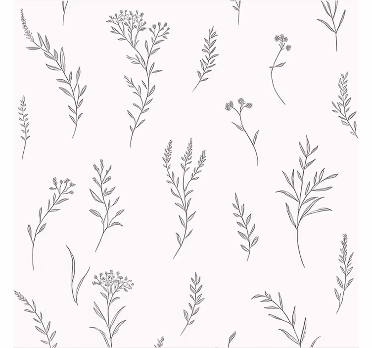 Store enrouleur couple couleur blanche avec des plantes - TenStickers