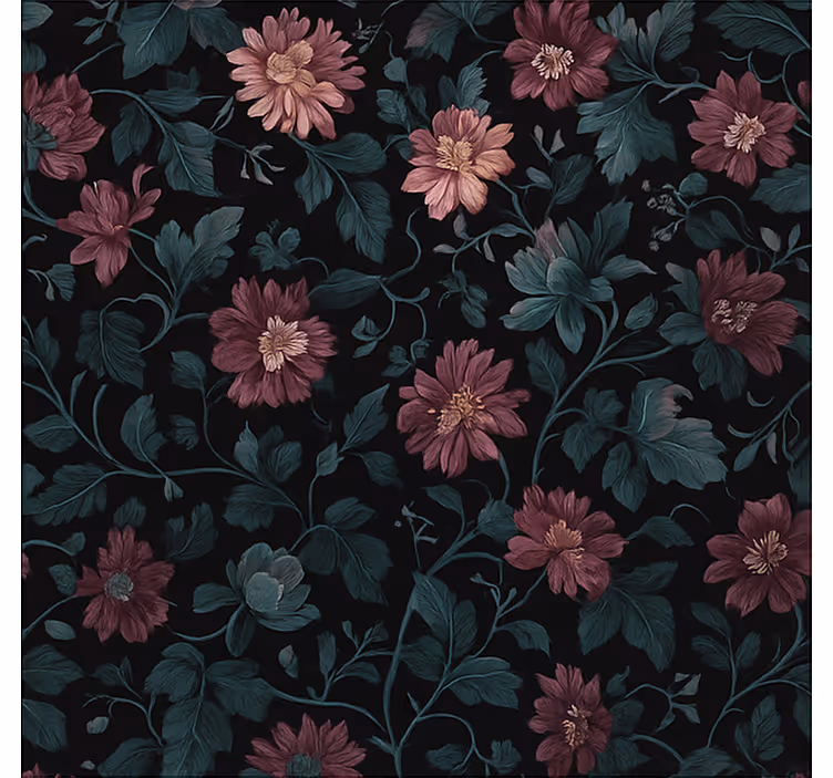 Store enrouleur bureau plantes botaniques vintage sombres - TenStickers