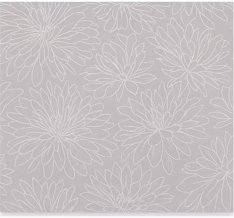 Store enrouleur salon motif floral transparent - TenStickers