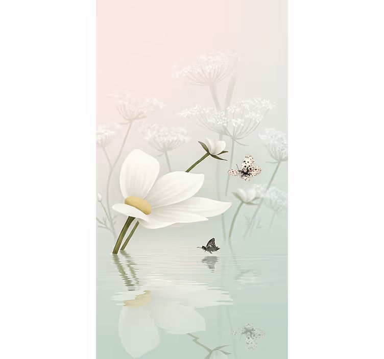 Store enrouleur cuisine reflets éthérés de marguerites - TenStickers