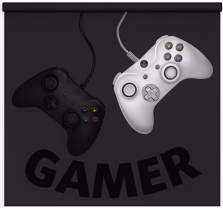 Store enrouleur geek contrôleurs originaux oscillants - TenStickers