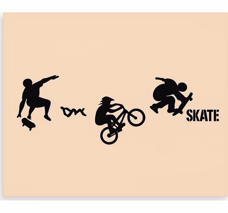 Store enrouleur pour chambre ado sport de skate bmx - TenStickers