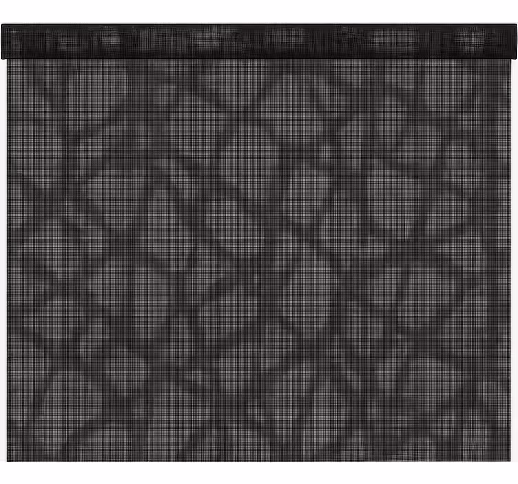 Store enrouleur bureaux transparent noir/gris - TenStickers