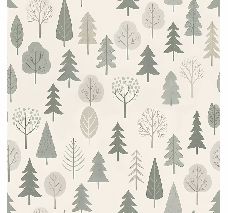 Store enrouleur scandinave forêt scandinave apaisante - TenStickers