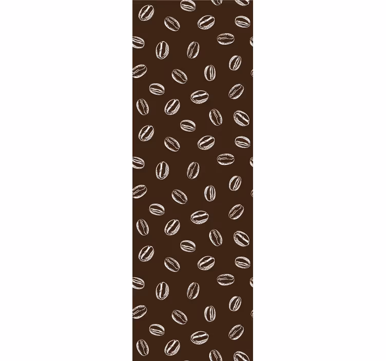 Store enrouleur bureau motif grains de café - TenStickers