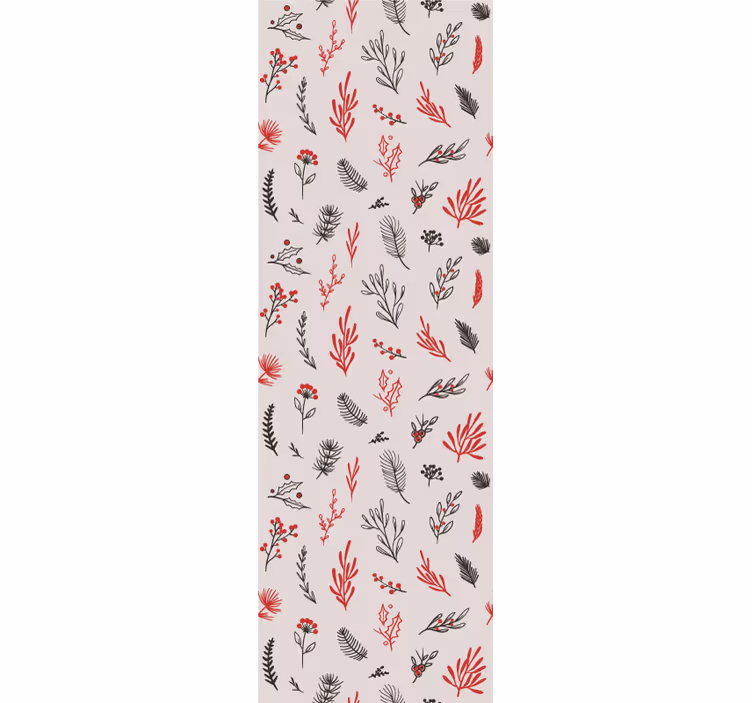 Store enrouleur cuisine à motifs botaniques roses - TenStickers