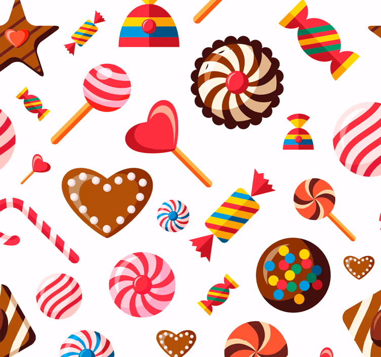 Store enrouleur cuisine motifs bonbons - TenStickers