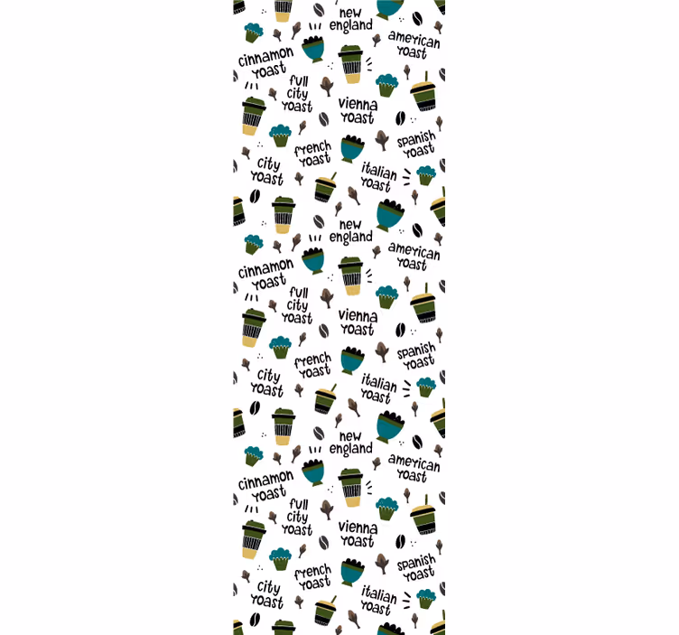 Store enrouleur cuisine motif café rôti - TenStickers