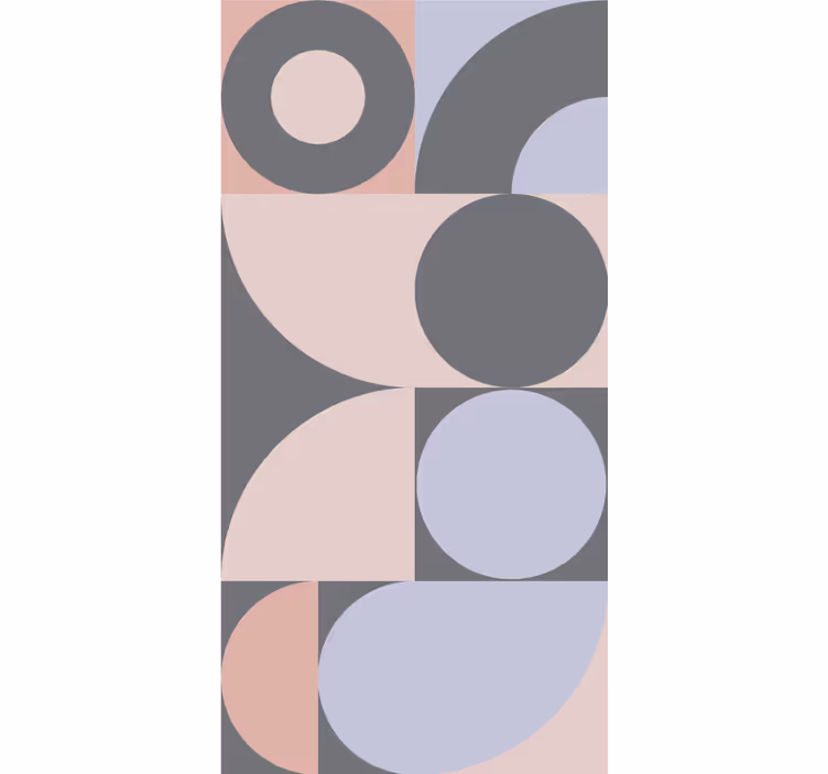 Store enrouleur cuisine motif cercles géométriques - TenStickers