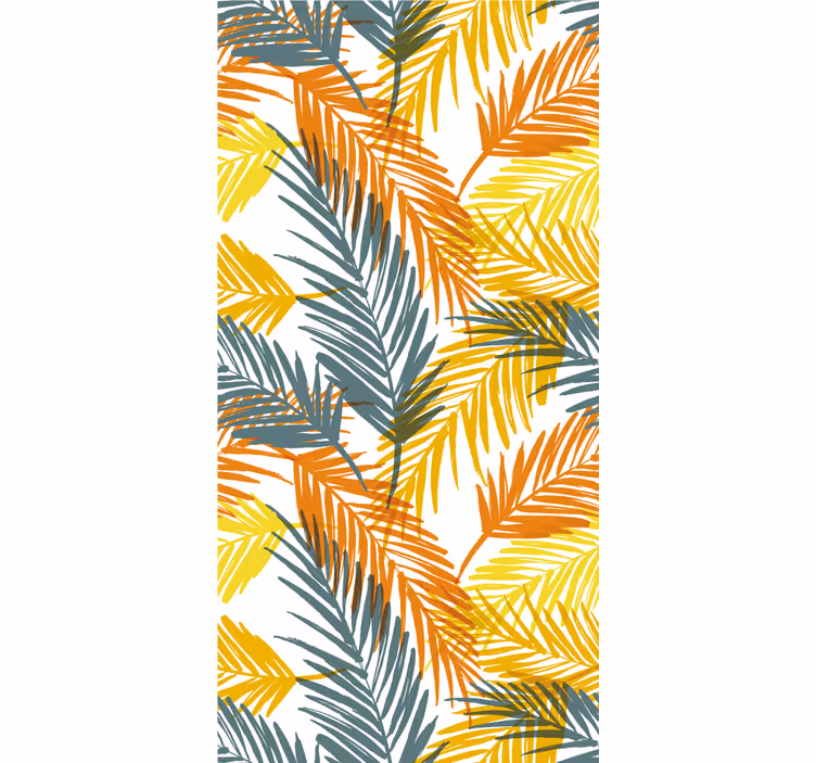 Store enrouleur cuisine motif tropical feuilles de palmier - TenStickers