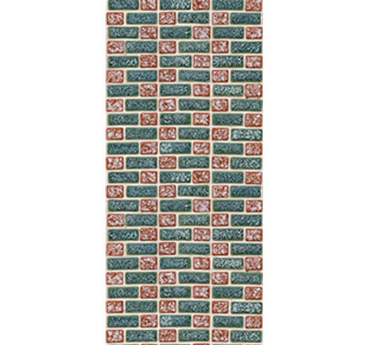 Store enrouleur cuisine carreaux en briques simples - TenStickers