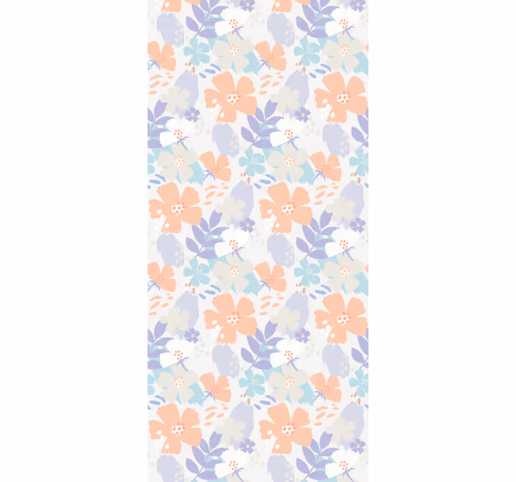 Store enrouleur cuisine fleurs originales nordiques - TenStickers