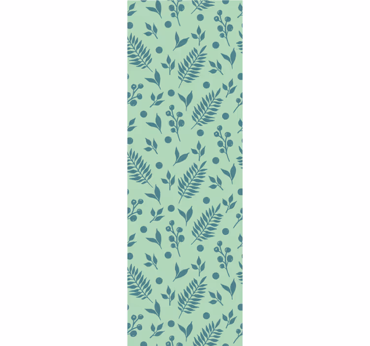 Store enrouleur cuisine feuillage vert sur vert - TenStickers