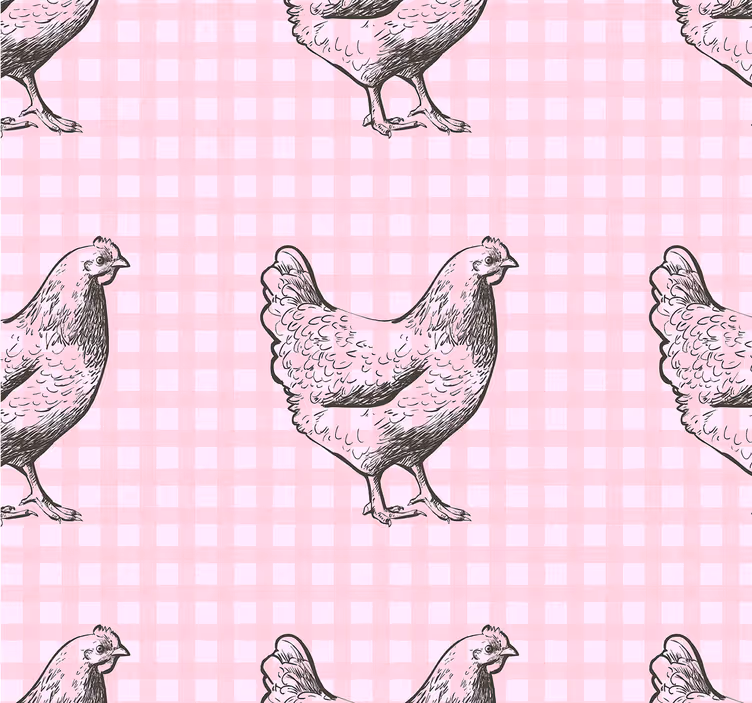Store enrouleur cuisine motif poules décoratif - TenStickers