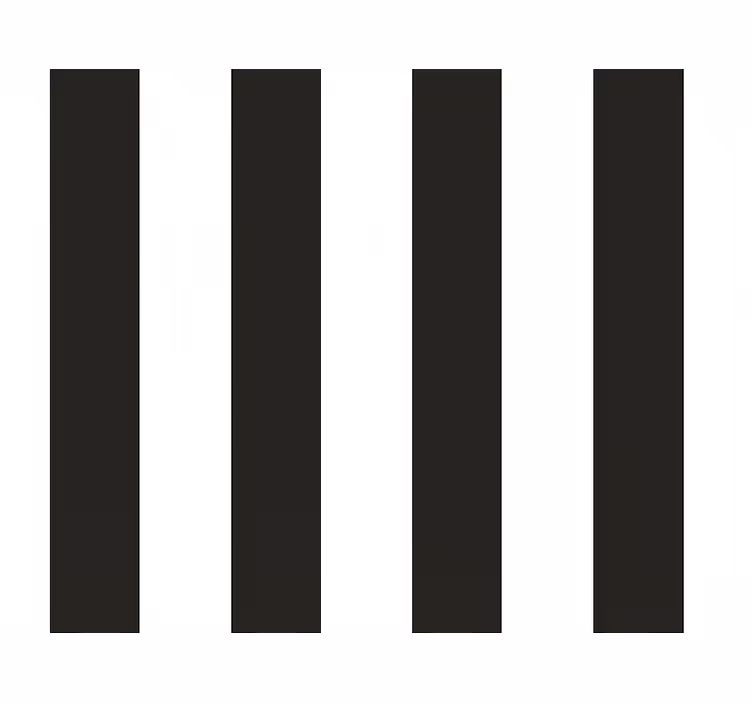 Store enrouleur cuisine rayures blanches et noires - TenStickers
