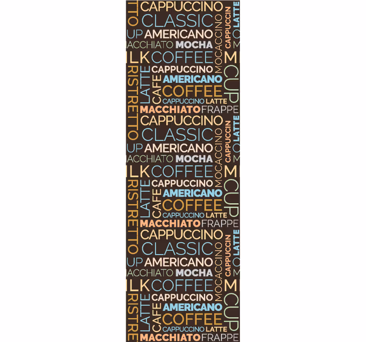 Store enrouleur cuisine motif texte café - TenStickers