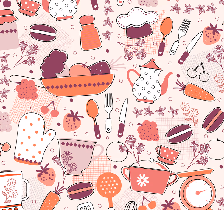Store enrouleur cuisine forme cœur alimentaire - TenStickers