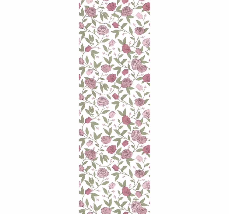 Store enrouleur salle à manger roses vintage rose pâle - TenStickers