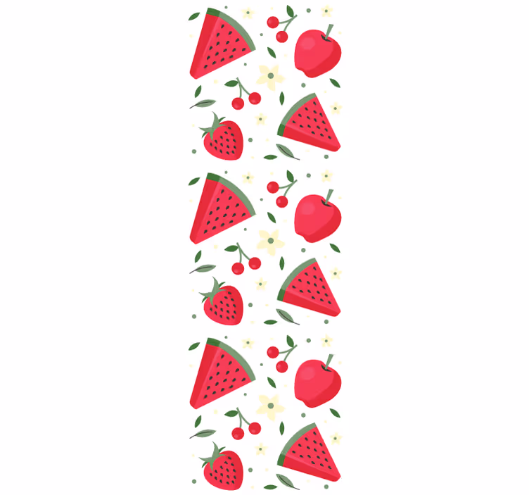 Store enrouleur salle à manger motif fruits variés - TenStickers
