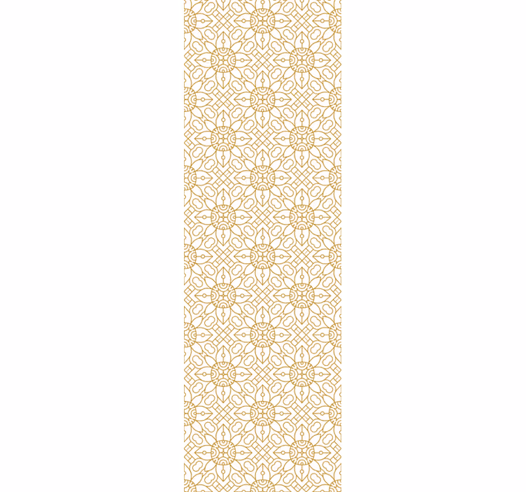 Store enrouleur salle à manger motif floral blanc moderne - TenStickers