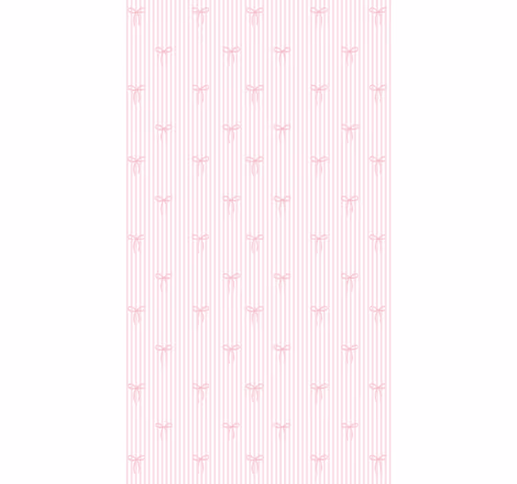 Store enrouleur pour chambre enfant rayures roses et nœuds - TenStickers