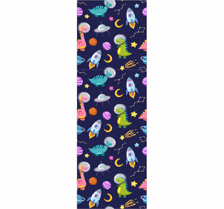 Store enrouleur pour chambre enfant aventure dans l'espace - TenStickers