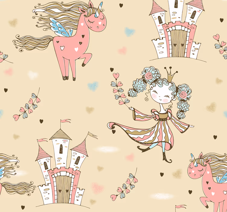 Store enrouleur pour chambre enfant licornes féeriques - TenStickers