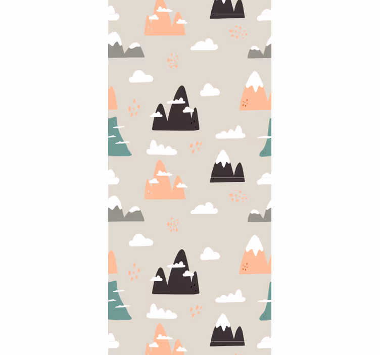 Store enrouleur pour chambre enfant motif montagnes - TenStickers