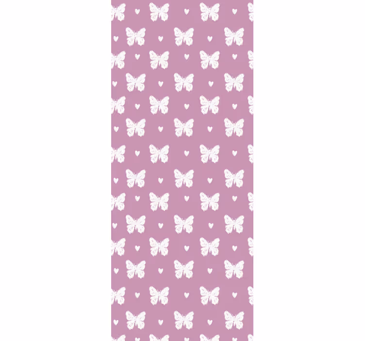 Store enrouleur pour chambre enfant motif papillons roses - TenStickers