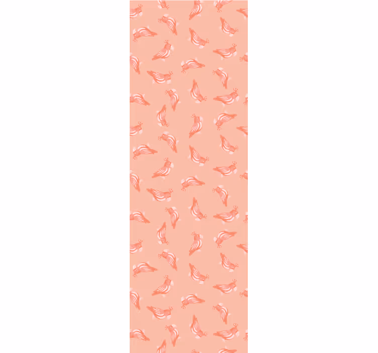 Store enrouleur pour chambre enfant motif oiseaux roses - TenStickers