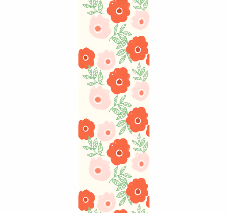 Store enrouleur pour chambre enfant motif fleurs anémones - TenStickers