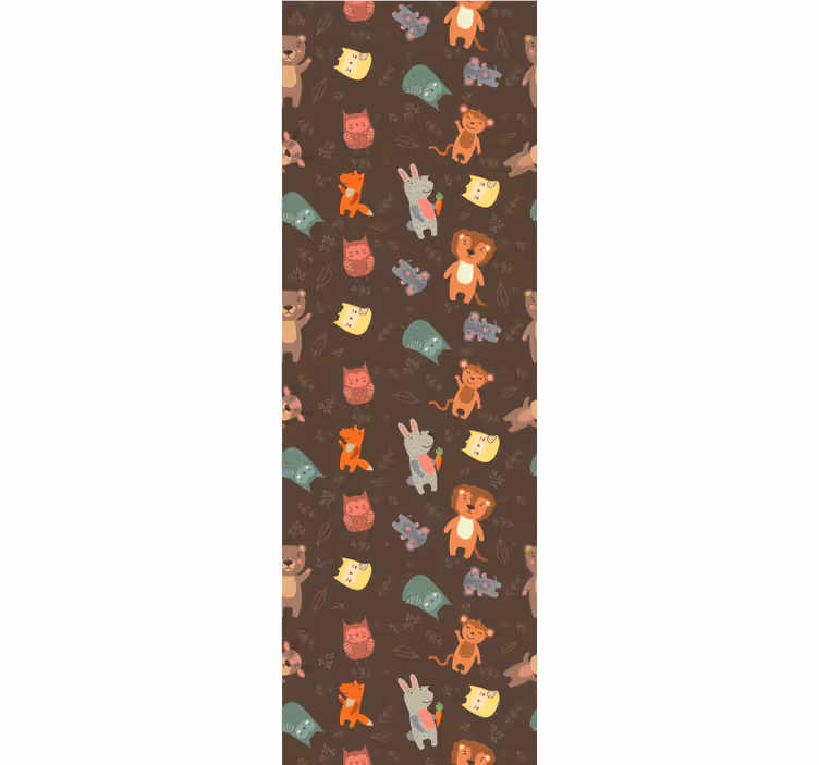 Store enrouleur pour chambre enfant animaux sauvages mignons - TenStickers