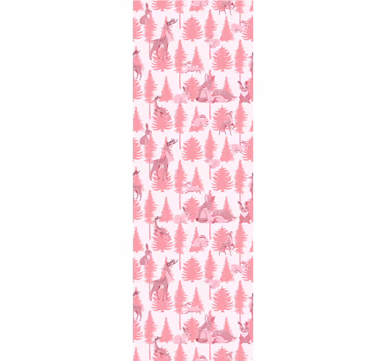 Store enrouleur pour chambre enfant renne rose magnifique - TenStickers