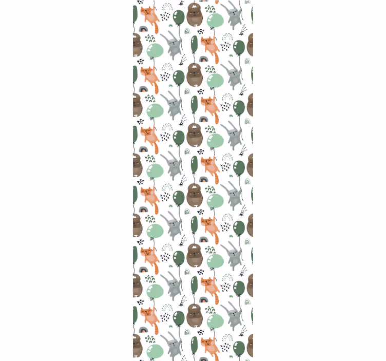 Store enrouleur pour chambre enfant Écureuil ourson lapin - TenStickers