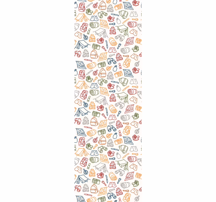 Store enrouleur pour chambre enfant bateau camping feu bois - TenStickers
