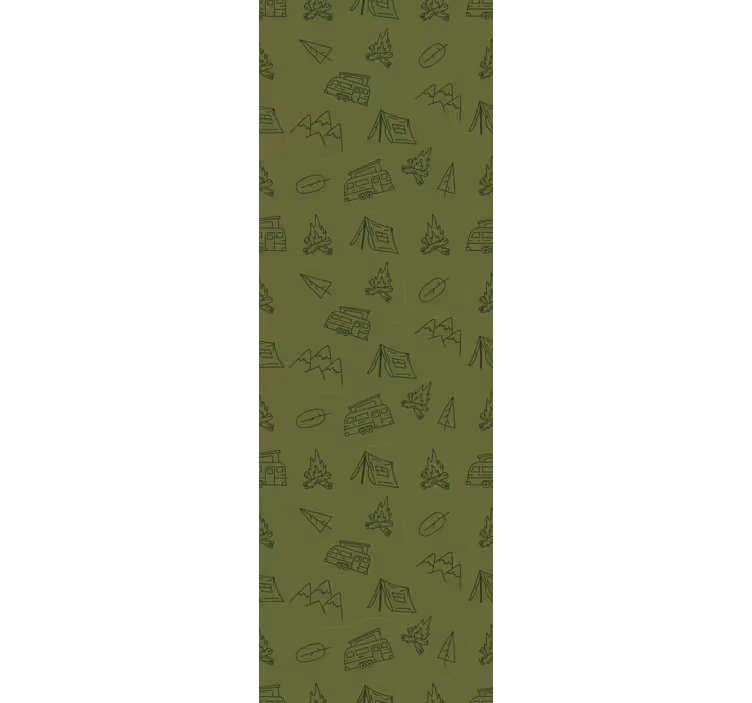 Store enrouleur pour chambre enfant montagne verte - TenStickers