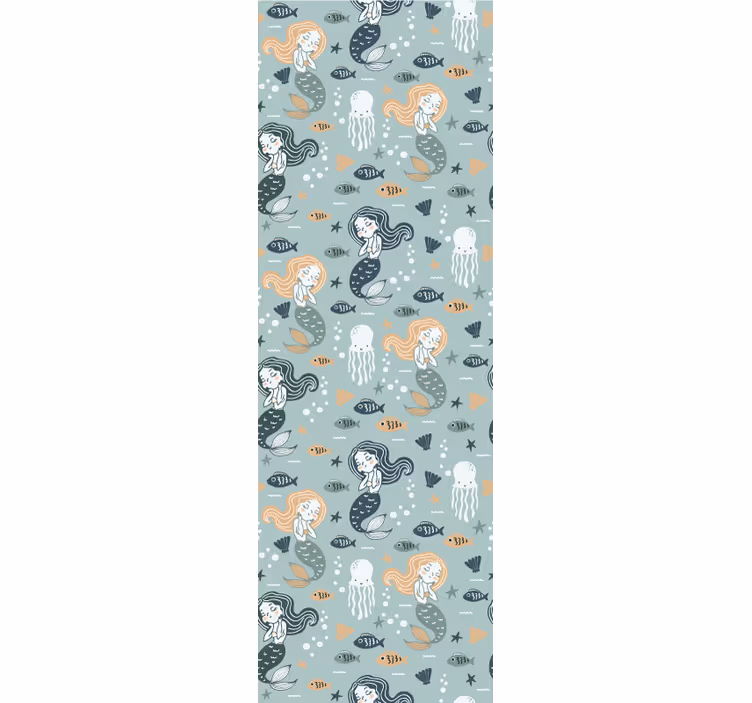 Store enrouleur pour chambre enfant motif sirène magique - TenStickers