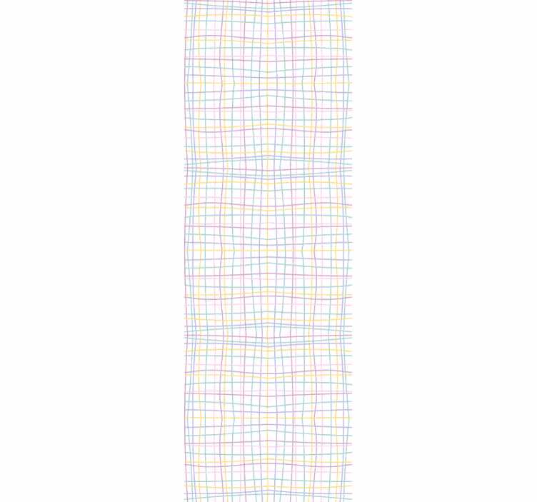 Store enrouleur pour chambre enfant motif grille pastel - TenStickers