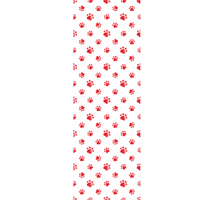 Store enrouleur pour chambre enfant pattes de chat et cœur - TenStickers
