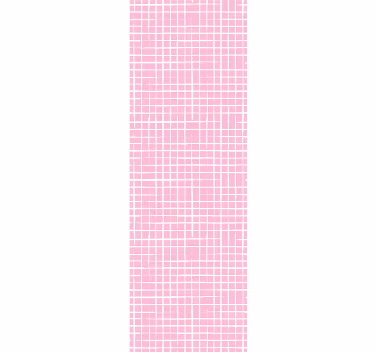 Store enrouleur pour chambre enfant lignes roses et blanches - TenStickers