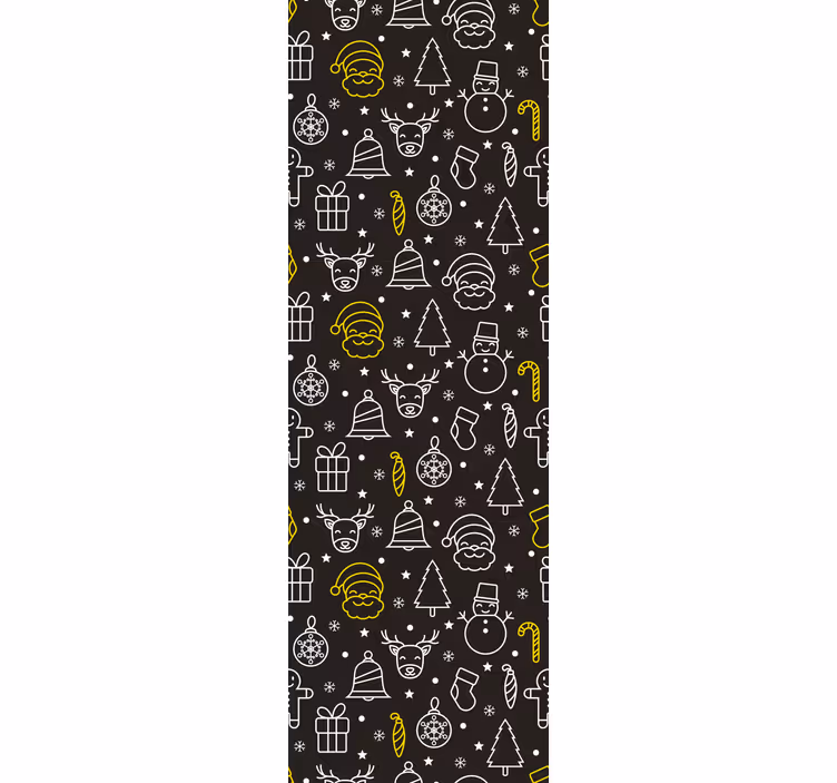 Store enrouleur pour chambre enfant motif blanc et jaune - TenStickers