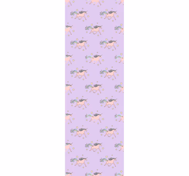 Store enrouleur pour chambre enfant motifs licornes roses - TenStickers