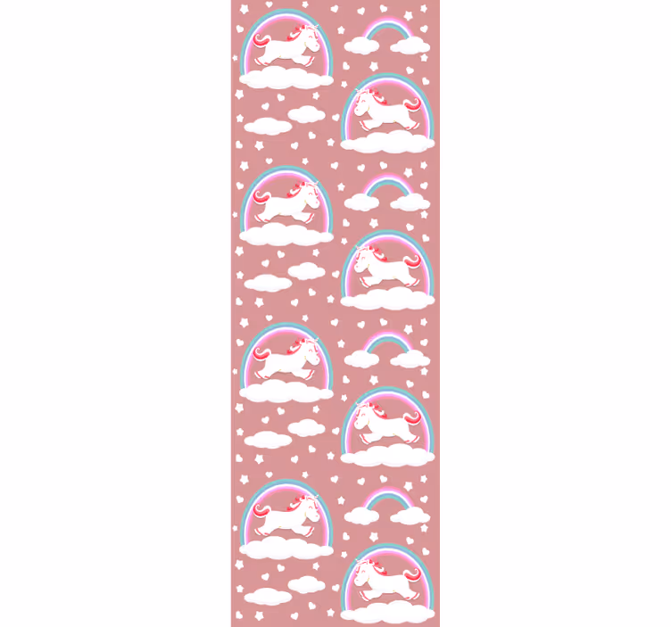 Store enrouleur pour chambre enfant licornes et arc-en-ciel - TenStickers