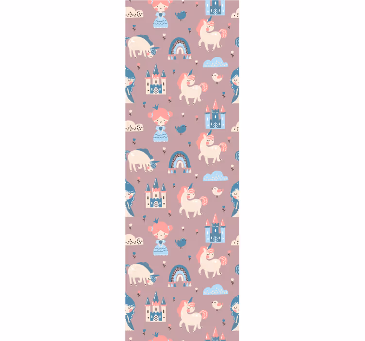 Store enrouleur pour chambre enfant licornes et princesses - TenStickers