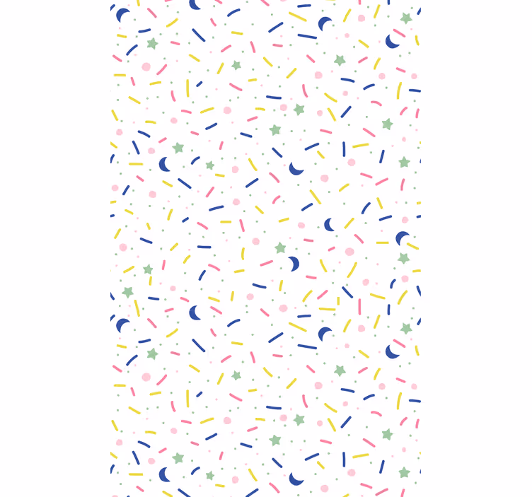 Store enrouleur pour chambre enfant motif confettis colorés - TenStickers