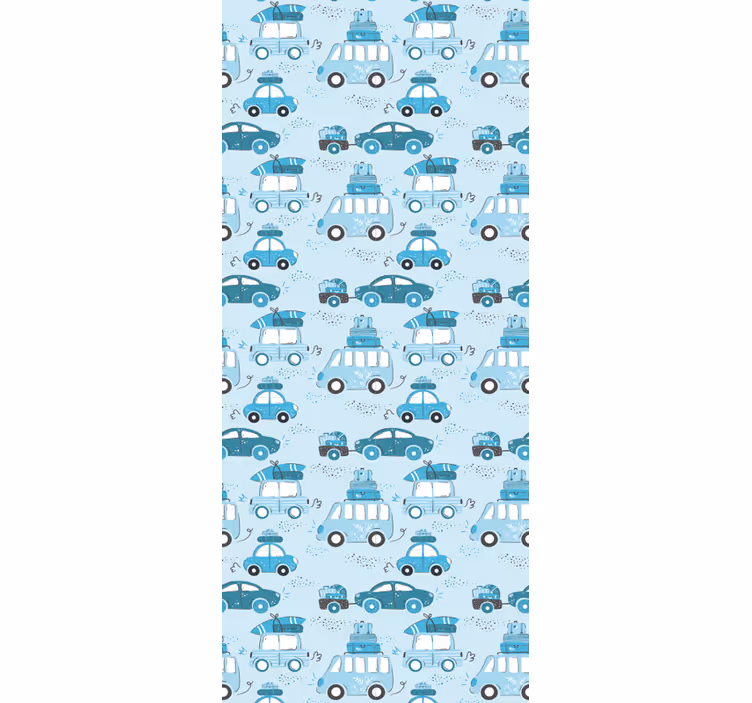 Store enrouleur pour chambre enfant style nordique véhicules - TenStickers