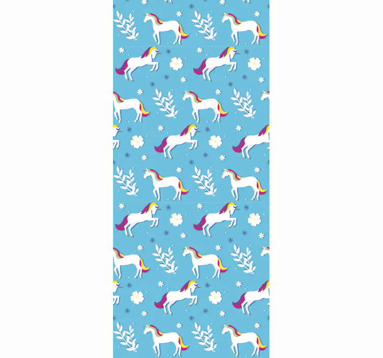 Store enrouleur pour chambre enfant motifs licornes - TenStickers